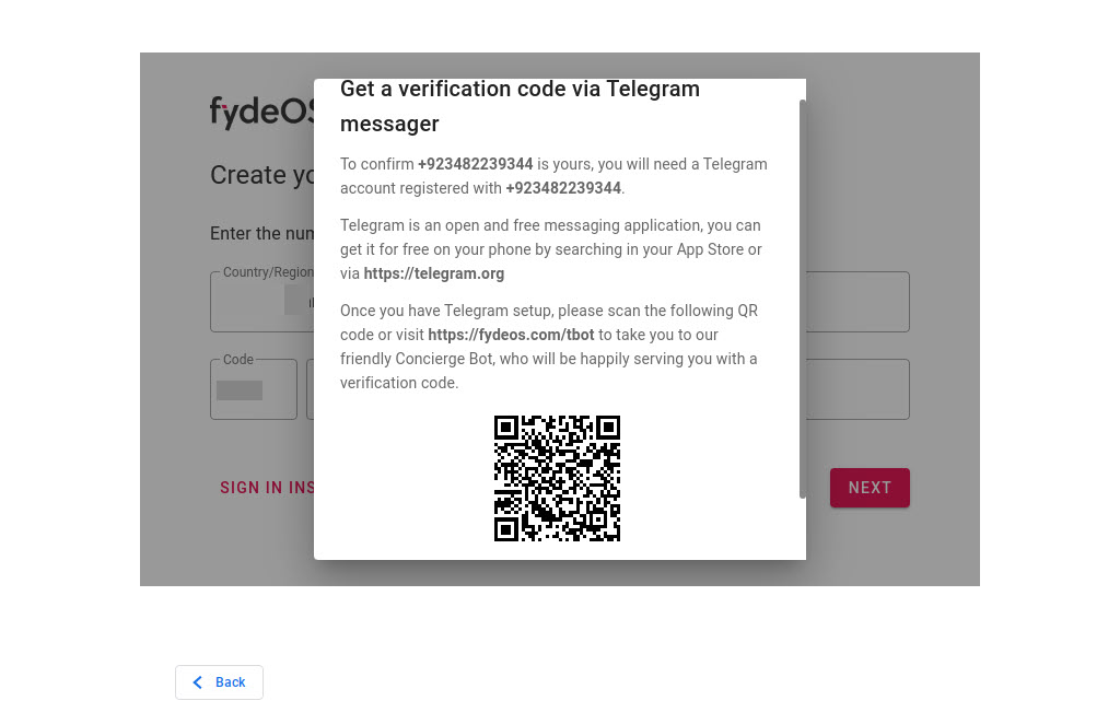 Get A Verification Code