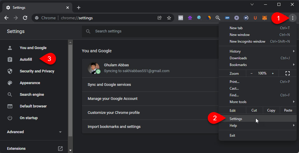 Path To Reach Autofill