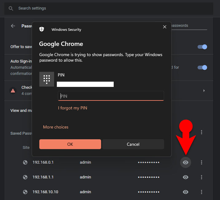 View Your Password On Google Chrome