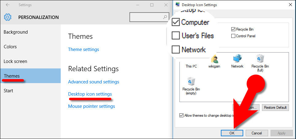 Show Windows 10 Desktop Icons 2