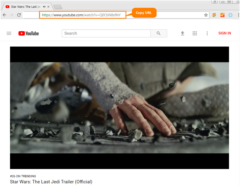 Download Online Video Mp4 Step1