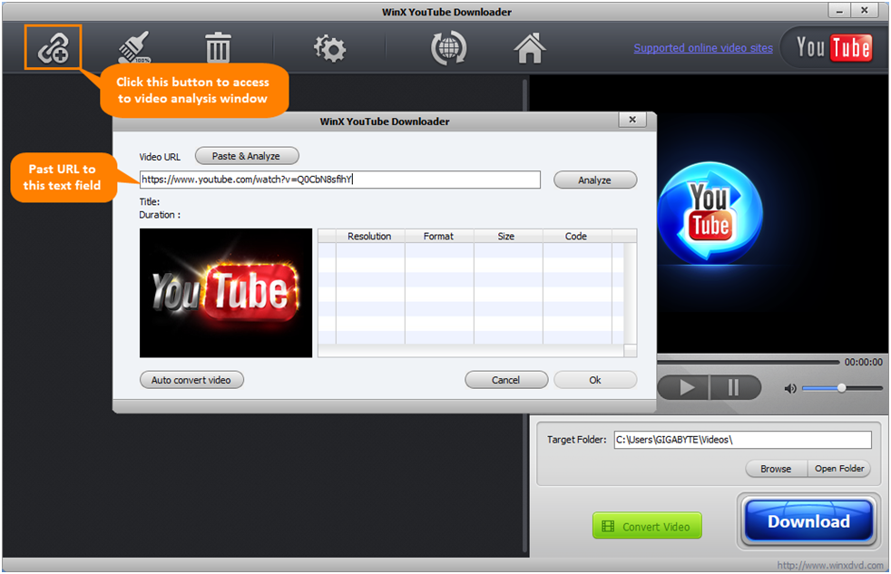 Download Online Video Mp4 Step2