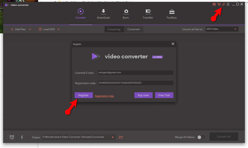 Register Video Converter Ultimate