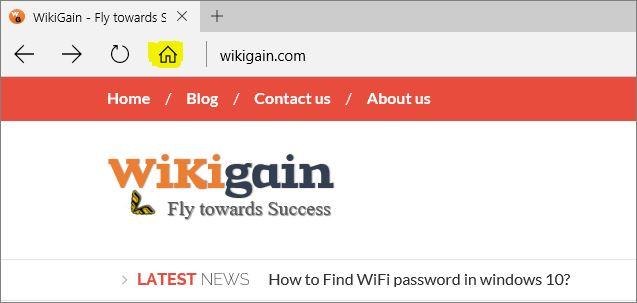 Add a Home button to Microsoft Edge