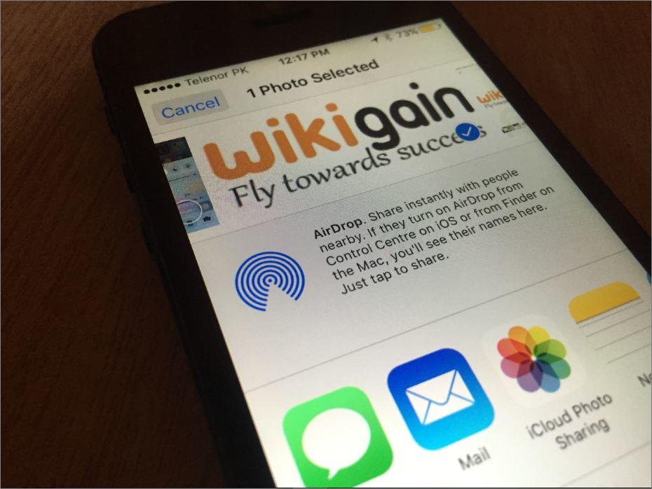 How to Share Files Between iOS Devices By AirDrop