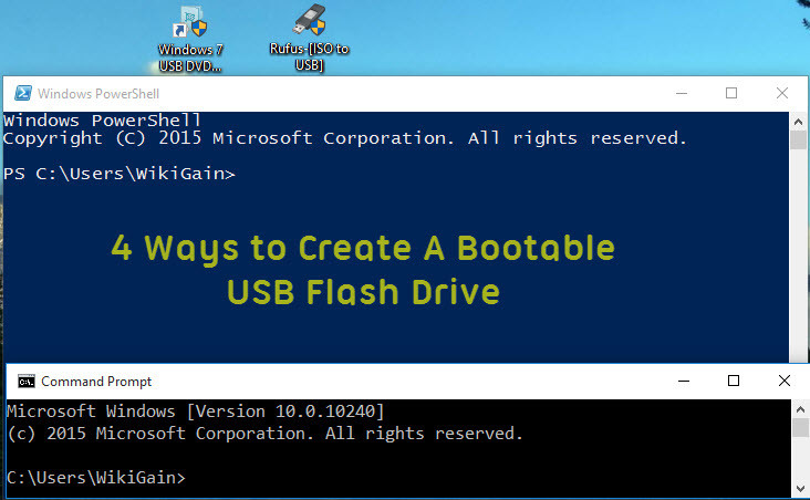 Create Bootable USB Flash Drive Windows - wikigain