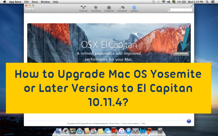 how to update my mac os yosemite