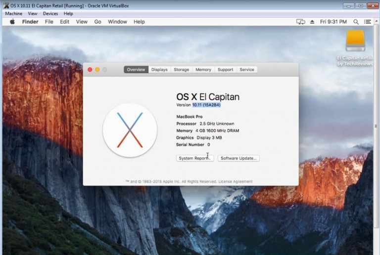 How to Install Mac OS X El Capitan on VirtualBox? - wikigain