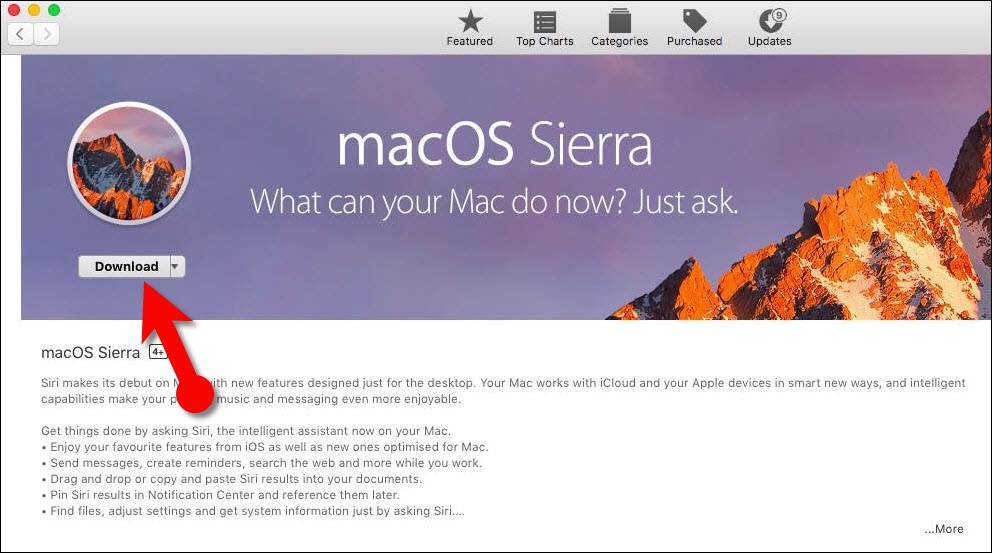 update to mac os 10.12