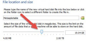 File Size and location