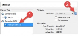 select Metasploitable