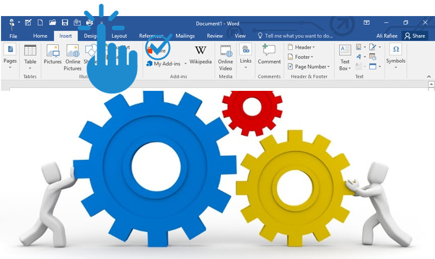 Customize Quick Access Toolbar in Microsoft Office 2016