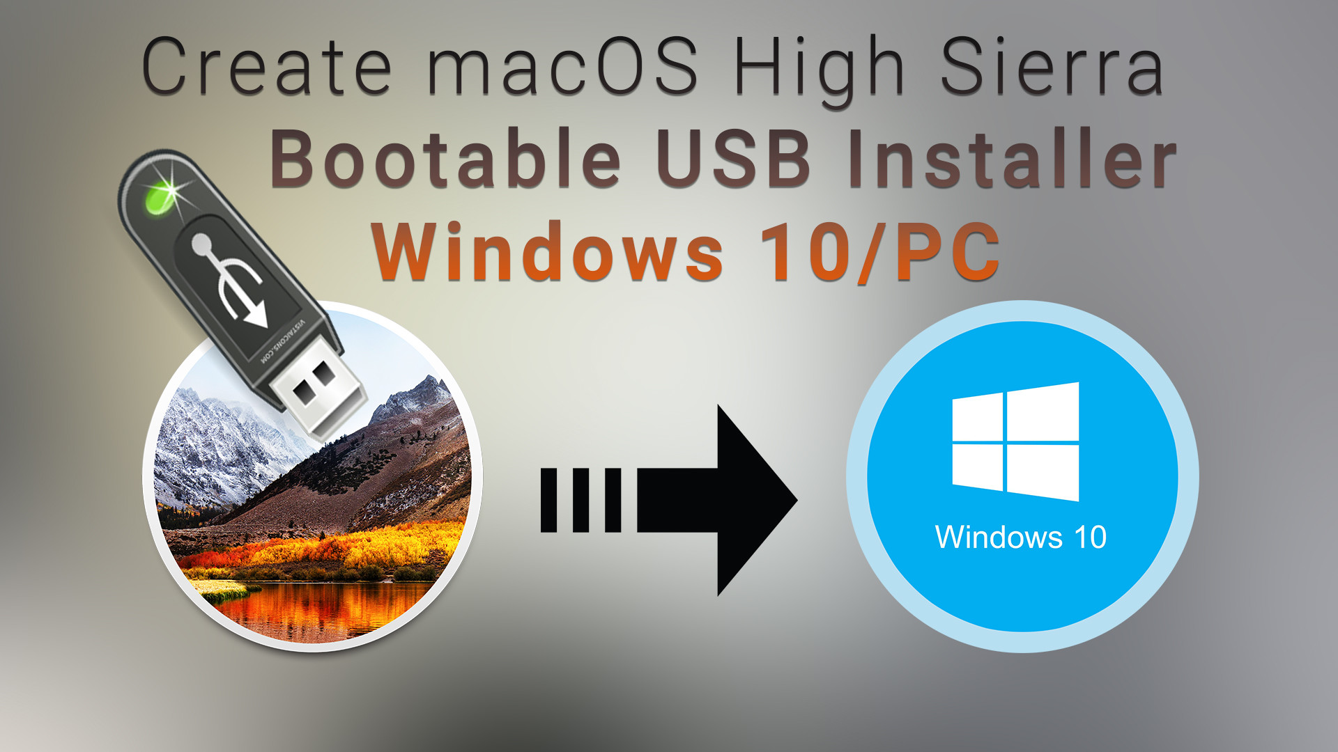 propel Skaldet Sanktion How to Create macOS High Sierra Bootable USB Installer on Windows 10 -  wikigain