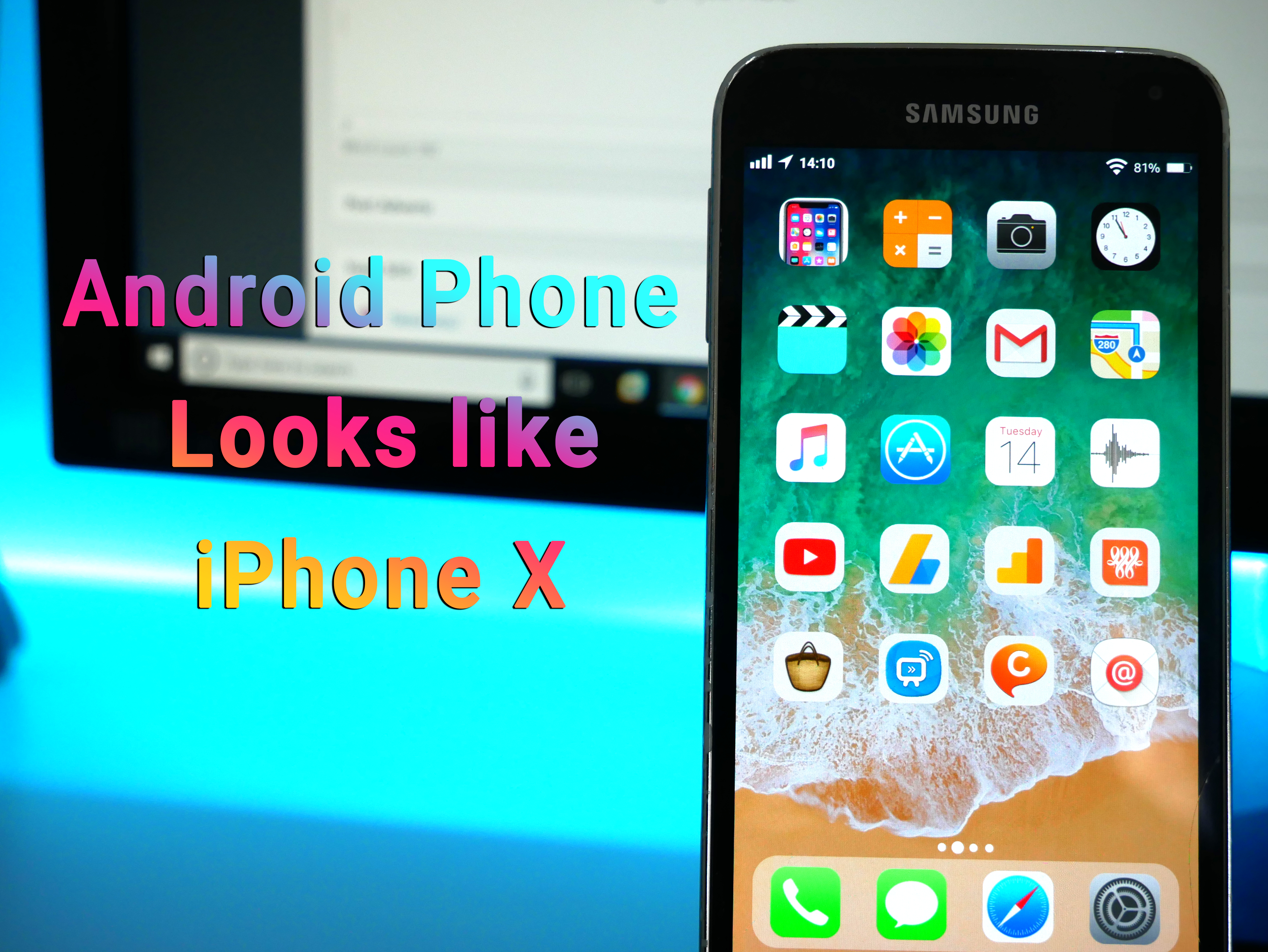 Make Android Looks Like iPhone X