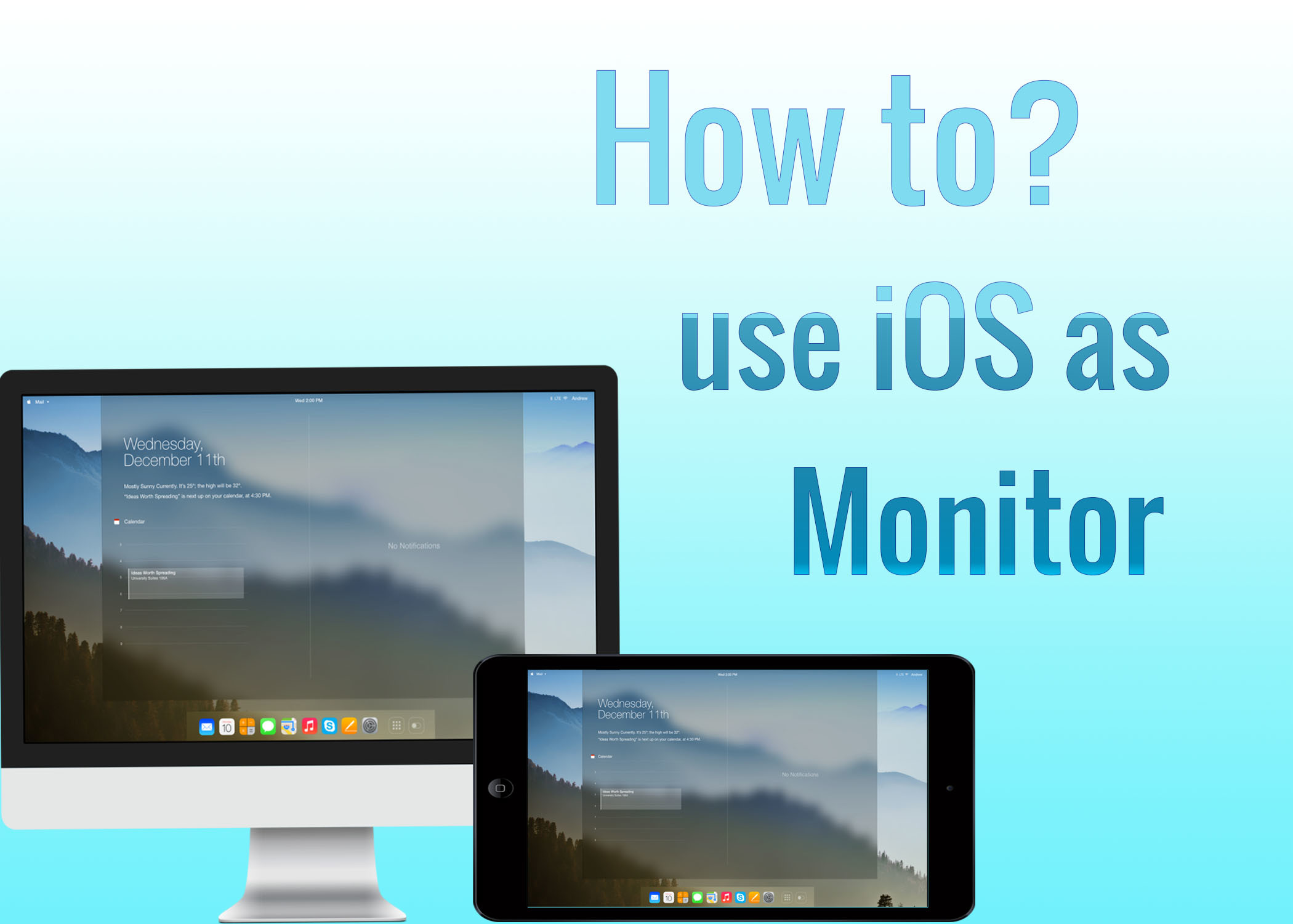 How to use ios device as a 2nd monitor for pc or mac wikigain