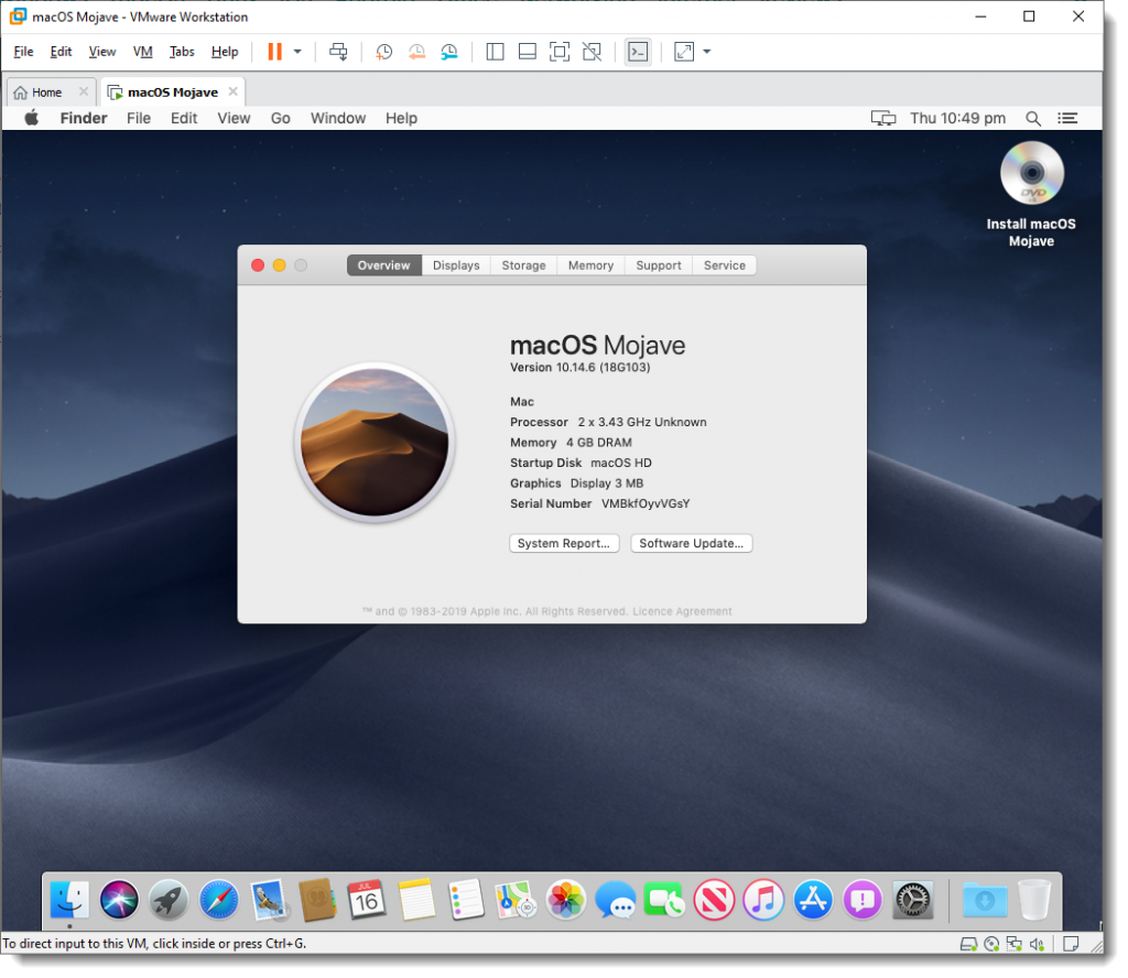 vmware workstation download mac mojave