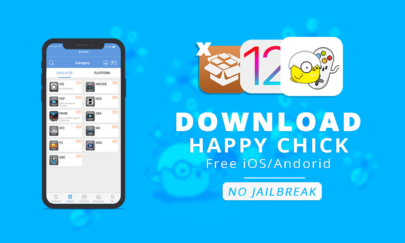 How To Install Happy Chick Multi Emulator on iOS 12.0 – 12.3.1 (No  Jailbreak & No Computer) iPhone, iPod touch & iPad – iPodHacks142