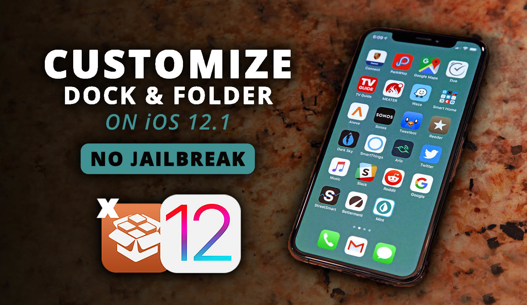 How to Customize The Dock & Folder on iOS 12.1