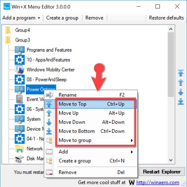 How to Customize Win-X Menu on Windows 10
