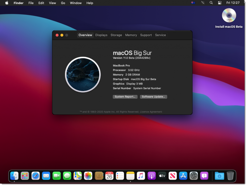 virtualbox osx big sur