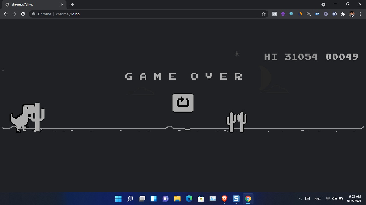 Hack Google Chrome Dinosaur Game, Hack Google Chrome Dino Game For  Unlimited Score, Cyber Warriors 