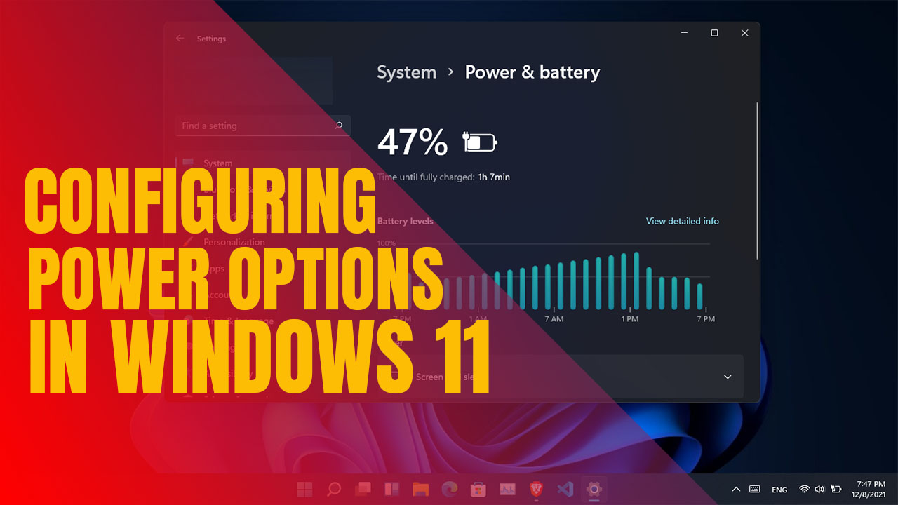 Configuring Power Options in Windows 11
