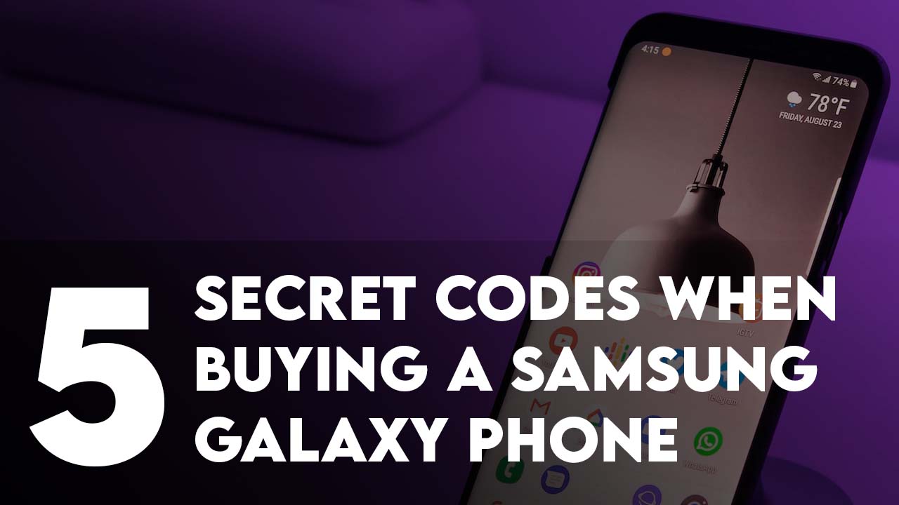 5 Samsung Secret codes
